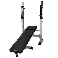 Trainingsbank met gewichtenrek en halterset 60,5 kg 5