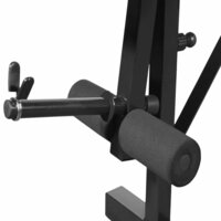 Gewichtenbank met gewichtenrek en halterset 60,5 kg 4