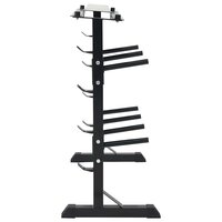 Halterrek Zwart 99 x 45 x 95,5 cm Gepoedercoat staal 4