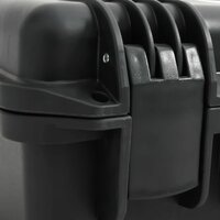 Flightcase draagbaar 46,5x21,5x17,5 cm PP zwart 7