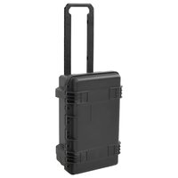 Flightcase draagbaar 55x35x22,5 cm PP zwart 3