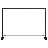 Achtergrondstandaard 305x243 cm staal zwart 3