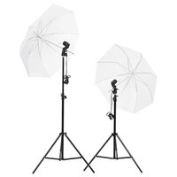 Fotostudioset met verlichtingsset, achtergrond en reflector 3