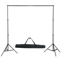 Fotostudioset met verlichtingsset, achtergrond en reflector 4