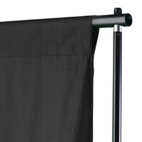 Achtergrond zonder standaard 600x300 cm katoen zwart  3