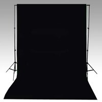Achtergrond zonder standaard 600x300 cm katoen zwart  4