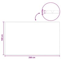 Zonne zwembadoverkapping extra zwaar 260 x 160 cm 400 &mu;m 7