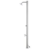 Buitendouche met grijze basis 220 cm roestvrij staal 5