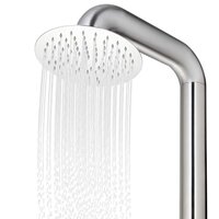Buitendouche met grijze basis 230 cm roestvrij staal 10