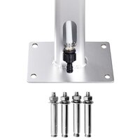 Buitendouche met grijze basis 220 cm aluminium 7