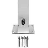 Buitendouche met bruine basis 225 cm roestvrij staal 8