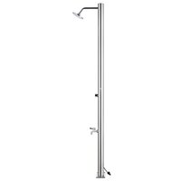 Buitendouche met bruine basis 220 cm roestvrij staal 5