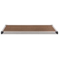 Buitendouche met bruine basis 230 cm roestvrij staal 12