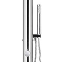 Buitendouche met bruine basis 225 cm roestvrij staal 7