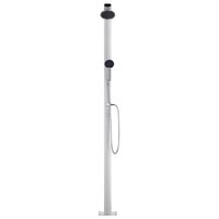 Buitendouche met bruine basis 220 cm aluminium 5