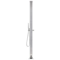 Buitendouche met grijze basis 225 cm roestvrij staal 6