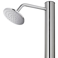 Buitendouche met grijze basis 220 cm roestvrij staal 10