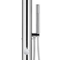 Buitendouche met grijze basis 230 cm roestvrij staal 7