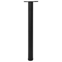 Tafelpoten in hoogte verstelbaar zwart 710 mm 4 st 3