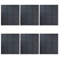 96-delige Opslagbakkenset met wandpanelen blauw 4