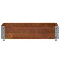 Palletopzetrand 80x60 cm massief grenenhout bruin 3
