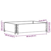 Palletopzetrand 80x60 cm massief grenenhout bruin 8