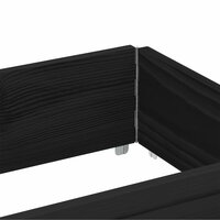 Palletopzetrand 150x50 cm massief grenenhout zwart 6