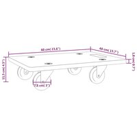 Meubelhondjes 2 st rechthoekig 250 kg 60x40x11,5 cm 9