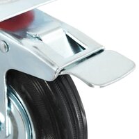 Zwenkwielen met dubbele remmen 4 st 125 mm 5