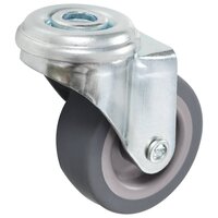 12 st Zwenkwielen met boutgaten 50 mm 3