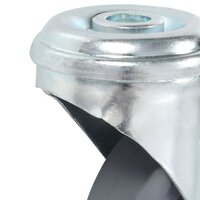 8 st Zwenkwielen met boutgaten 75 mm 5