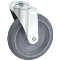 8 st Zwenkwielen met boutgaten 125 mm 3