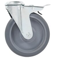 8 st Zwenkwielen met boutgaten 125 mm 4