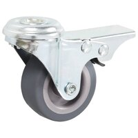 8 st Zwenkwielen met boutgaten 50 mm 4