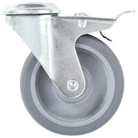8 st Zwenkwielen met boutgaten 100 mm 7