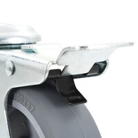 8 st Zwenkwielen met boutgaten 100 mm 9