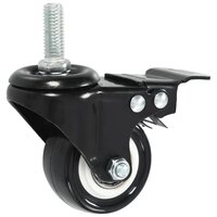 Zwenkwielen 12 st met remmen 50 mm 3