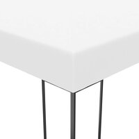 Prieel met LED-lichtslinger 4x3x2,7 m wit 6