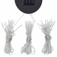 Prieel met klamboe en LED-lichtslinger 3x3x2,73 m taupe 9