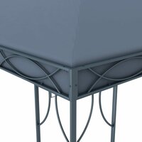 Prieel met LED-lichtslinger 300x300 cm antracietkleurig 5