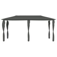 Prieel met paalhoezen 160 g/m&sup2; 2,98x5,3x2,59 m antracietkleurig 2