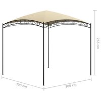 Prieel 180 g/m&sup2; 3x3x2,65 m cr&egrave;me 5