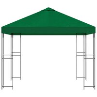 Prieel 3 x 3 m Groen Polyester en staal 190 gsm 4