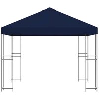 Prieel 3 x 3 m Blauw Polyester en staal 190 gsm 4