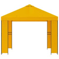 Prieel 3 x 3 m Geel Polyester en staal 190 gsm 3