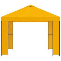Prieel 3 x 3 m Geel Polyester en staal 190 gsm 4