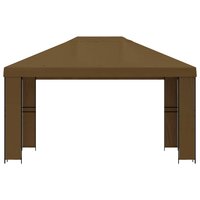 Prieel 4 &times; 3 m Taupe Polyester en staal 190 gsm 3