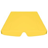 Vervangingsluifel voor schommelbank 188/168x145/110 cm geel 4