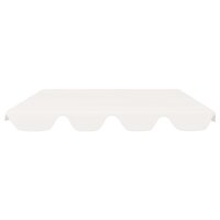 Vervangingsluifel voor schommelbank 188/168x145/110 cm wit 3