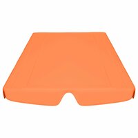 Vervangingsluifel voor schommelbank 150/130x105/70 cm oranje 4